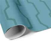 Seafoam Blue Trellis Geschenkpapier (Rolleneckpunkt)