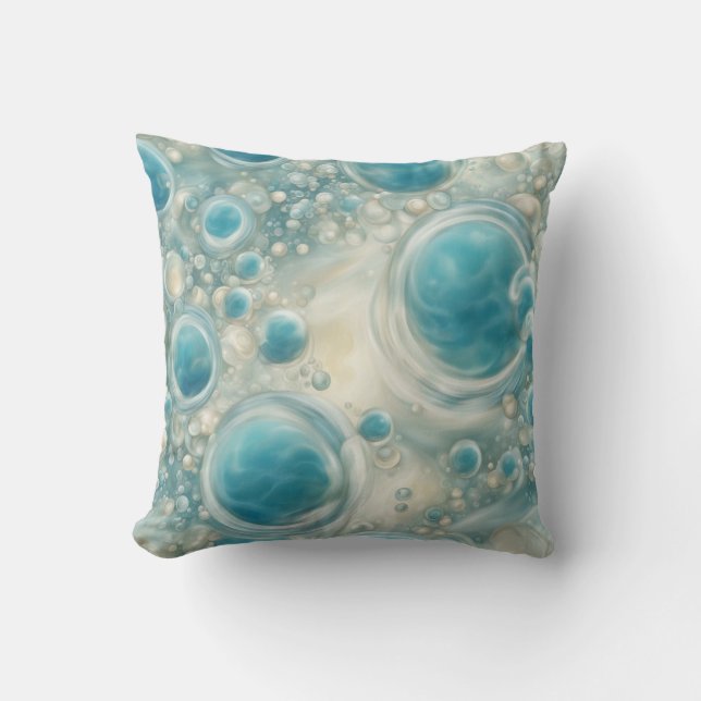Seafoam Bubbles Kissen (Vorderseite)