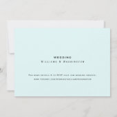 Seafoam Couple Foto Wedding Save the Date (Rückseite)