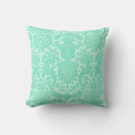 Seafoam Damask Kissen