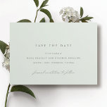 Seafoam | Einfache, elegante, hellgrüne Hochzeit Save The Date<br><div class="desc">Minimalistisch Pastellgrün speichern Sie die Datumskarten. Die "formelle Einladung zu folgen" ist in Kalligraphie geschrieben.</div>