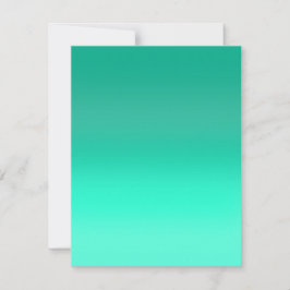 Seafoam Fade Mitteilungskarte