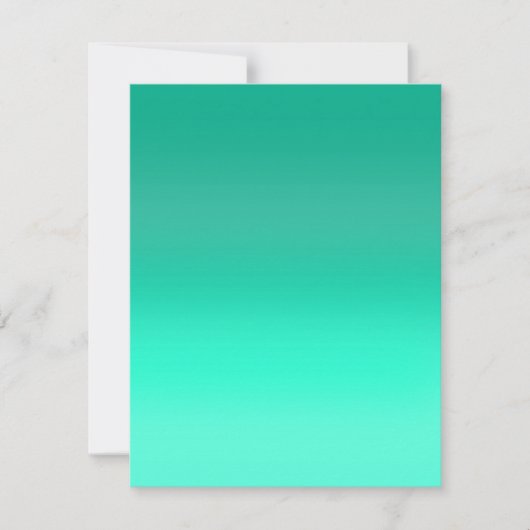 Seafoam Fade Mitteilungskarte (Vorderseite)