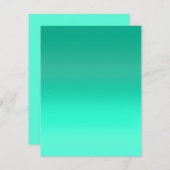 Seafoam Fade Mitteilungskarte (Vorne/Hinten)