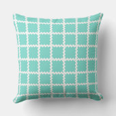 Seafoam Girls Pillow mit Vintagem Ric Rac Kissen (Rückseite)