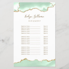 Seafoam Green Age Preisliste Flyer