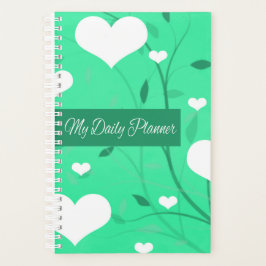 Seafoam Green Hearts Happy Planner Planer