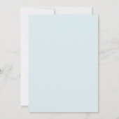 Seafoam Green Lush Spring Wedding Einladung (Rückseite)