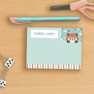 Seafoam Green Niedlich Red Panda Peekabo Ihre Anme Post-it Klebezettel