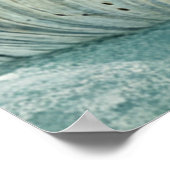 Seafoam Green Seashell Leinwand Art Poster (Ecke)