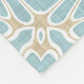 Seafoam Green Taupe Brown Angesagtes Bohemisches B Fleecedecke (Ecke)