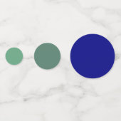 Seafoam Green to Navy Blue Gradient Table Confetti Konfetti (Rückseiten)