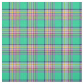 Seafoam Grün und pinkfarbenes Girly kariertes Stoff (Muster)