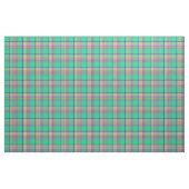 Seafoam Grün und pinkfarbenes Girly kariertes Stoff (Fat Quarter (45,7 x 55,9 cm))
