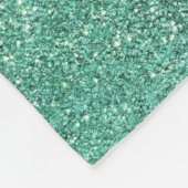 Seafoam grüner Glitter Fleecedecke (Ecke)
