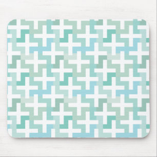 Seafoam grünes geometrisches mousepad