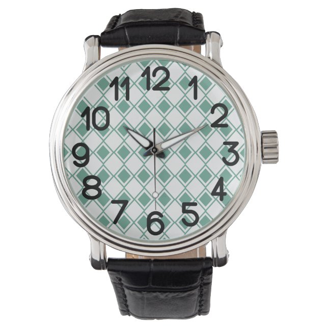 Seafoam Harlequin Armbanduhr (Vorderseite)