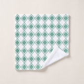 Seafoam Harlequin Badhandtuch Set (Waschlappen)