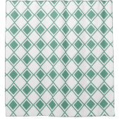 Seafoam Harlequin Duschvorhang (Vorderseite)