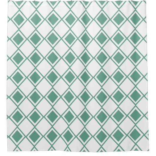 Seafoam Harlequin Duschvorhang (Vorderseite)