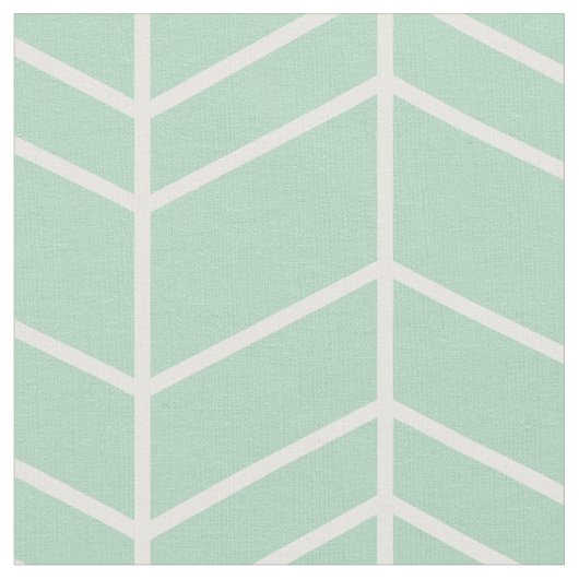 Seafoam Herringbone Zickzack Stoff (Nahaufnahme)