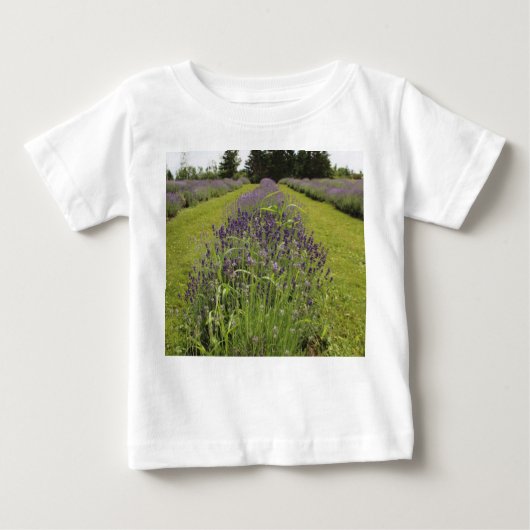 Seafoam Lavender Farm Baby T-shirt (Vorderseite)