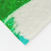 Seafoam Lilac Boho Hand Drawn Stroke. Fuchsia Hot  Fleecedecke (Ecke)