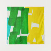 Seafoam Lilac Boho Hand Drawn Stroke. Fuchsia Hot Wandteppich (Vorderseite (Horizontal))