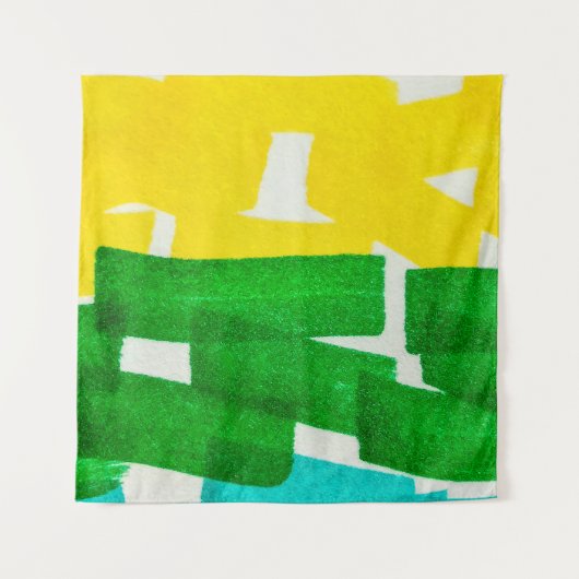 Seafoam Lilac Boho Hand Drawn Stroke. Fuchsia Hot Wandteppich (Vorderseite)