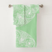 Seafoam Mandala Badhandtuch Set (Insitu)