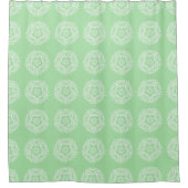 Seafoam Mandala Duschvorhang (Vorderseite)