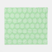 Seafoam Mandala Fleecedecke (Vorderseite (Horizontal))