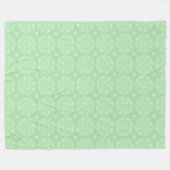 Seafoam Mandala Fleecedecke (Vorderseite (Horizontal))
