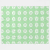 Seafoam Mandala Fleecedecke (Vorderseite (Horizontal))