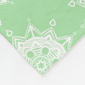 Seafoam Mandala Fleecedecke (Ecke)