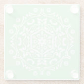 Seafoam Mandala Glasuntersetzer (Rückseite)