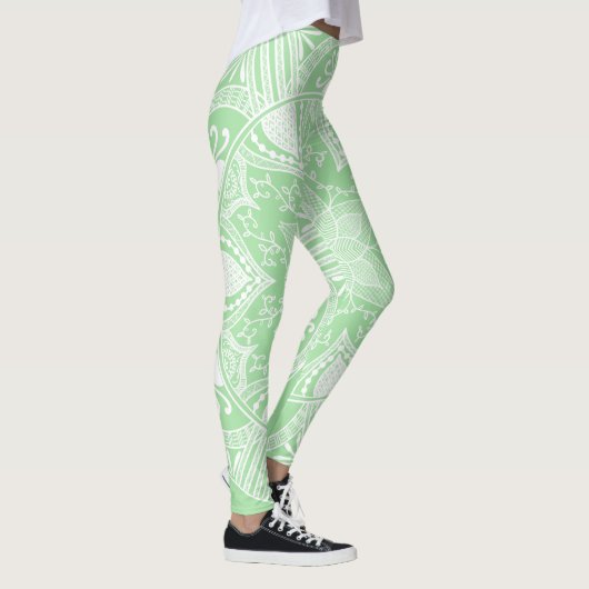 Seafoam Mandala Leggings (Rechts)