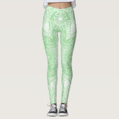 Seafoam Mandala Leggings (Vorderseite)
