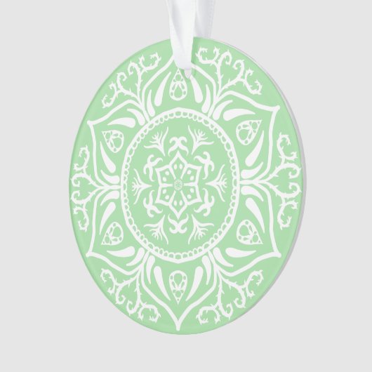 Seafoam Mandala Ornament (Vorderseite)