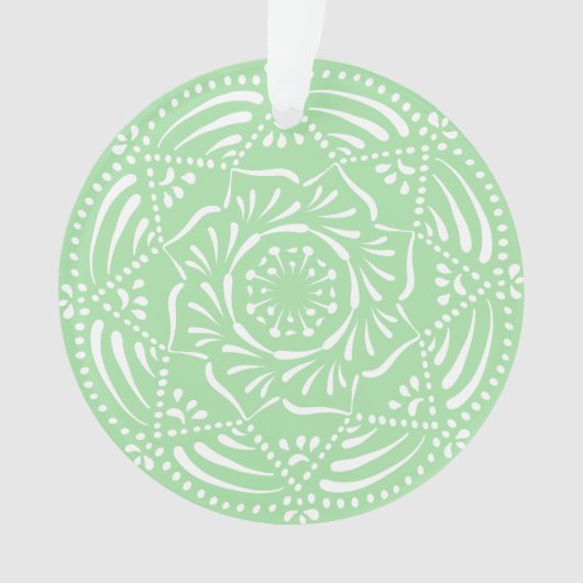 Seafoam Mandala Ornament (Vorderseite)