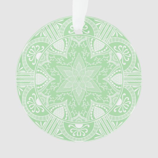 Seafoam Mandala Ornament (Vorderseite)