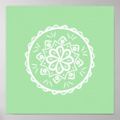 Seafoam Mandala Poster (Vorne)