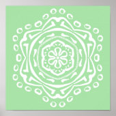 Seafoam Mandala Poster (Vorne)