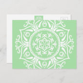 Seafoam Mandala Postkarte (Vorne/Hinten)