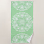 Seafoam Mandala Strandtuch (Vorderseite)