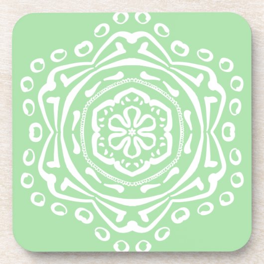 Seafoam Mandala Untersetzer (Vorderseite)