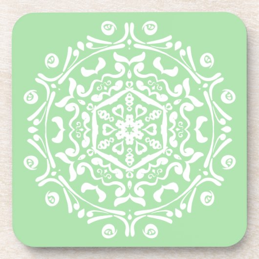 Seafoam Mandala Untersetzer (Vorderseite)