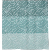 Seafoam Ocean Waves Duschvorhang (Vorderseite)