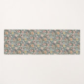 Seafoam Pink Yellow Retro Wildflower Yogamatte (Vorderseite (Horizontal))
