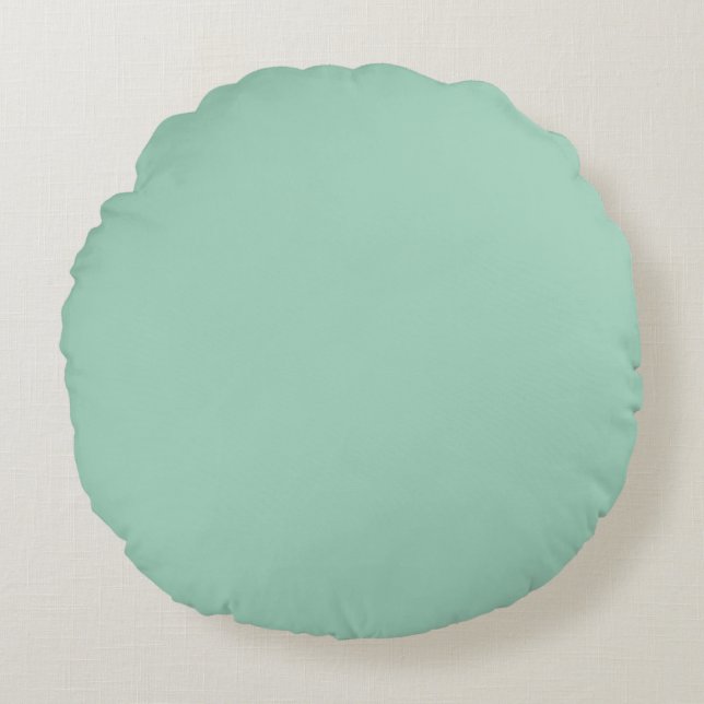 Seafoam Round Throw Kissen (Vorderseite)